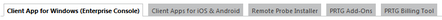Downloads / Add-Ons Tabs